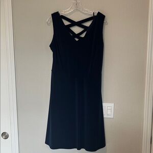 Fortune+Ivy Navy Sleeveless Dress Size 1X